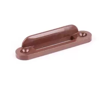 Bouchon en plastique marron pour serrures d'armoires et poignées de caravanes, camping-cars et camping-cars.