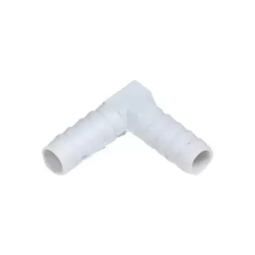 Coude en plastique de 12 mm à 90º pour les raccordements d'eau dans les caravanes, camping-cars et camping-cars.