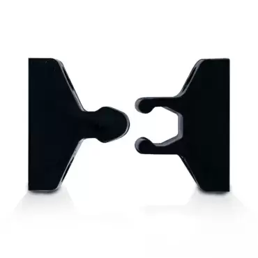 Retenue de porte de fourche de couleur noire, caravanes, camping-cars et camping-car.