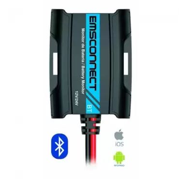 Moniteur d'état de la batterie EMMITS via le téléphone mobile IOS ANDROID caravane camping-car camping-car.