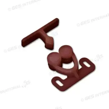 Butée de porte marron à double roue multiples applications pour caravane, camping-car et camping-car