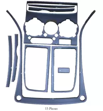 Kit déco tableau de bord Fiat Ducato 03.2002>15 pcs. argent