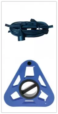 Rallonge 25 mètres 3x1,5 + enrouleur de câble caravane camping-car camping