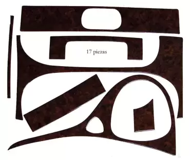 Déc. tableau de bord Opel Vivaro 01/2007> 17pcs. bois