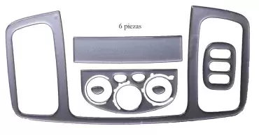 Déc. Tableau de bord Renault Tra. 04/2001> 6 pièces. argent