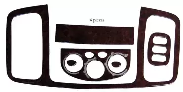 Déc. Tableau de bord Renault Tra. 04/2001> 6 pièces bois