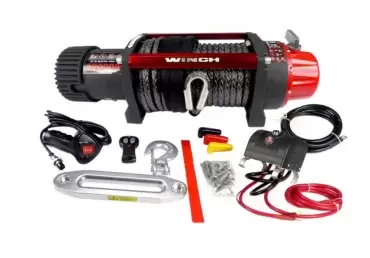 Treuil 12V, 12 000lbs, 5448KG, Couleur Gris pour 4X4 Overland.