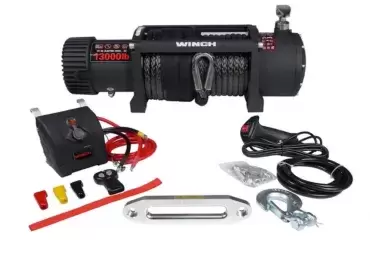 Treuil 12V, 12 000lbs, 5897KG, Couleur Gris pour 4X4 Overland.