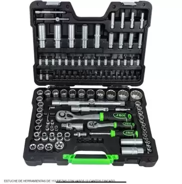 Mallette d'outils JBM 113 pièces idéale pour le transport dans nos véhicules.