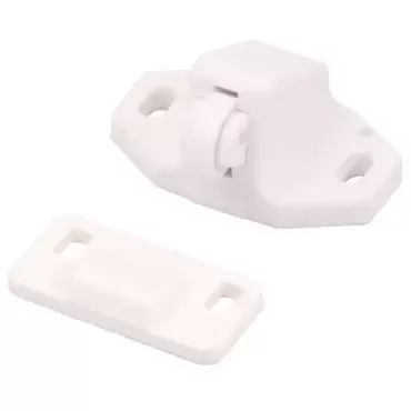 Serrure de retenue en plastique pour portes de caravanes, camping-cars et armoires de camping-car.