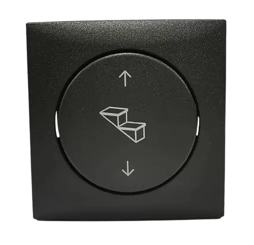 Interruptor Berker para peldaño eléctrico con marco color antracita