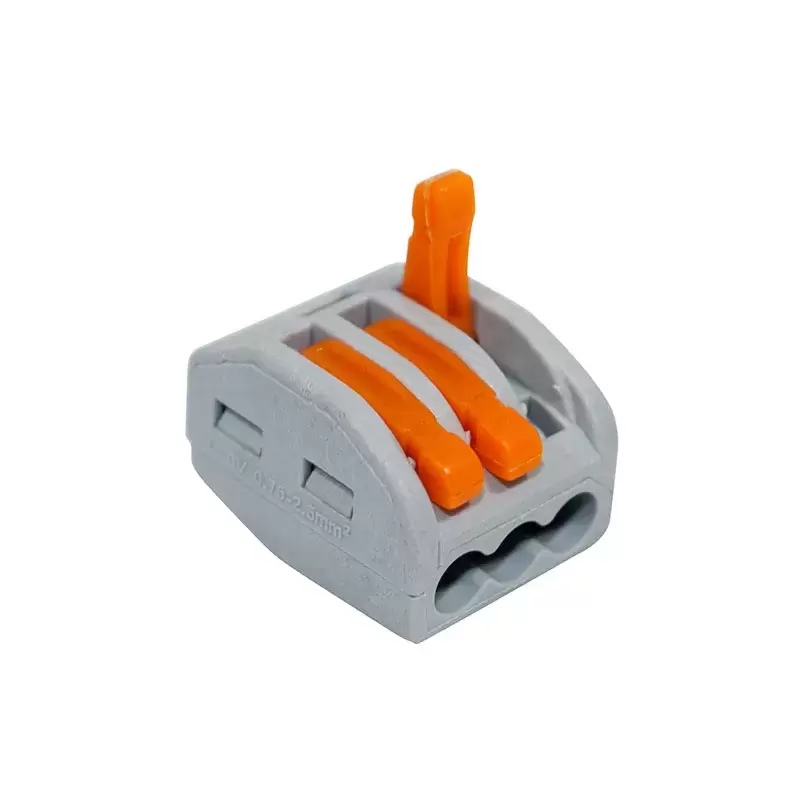 Regleta de conexion rapida de 2,5 a 4 mm, 3 polos