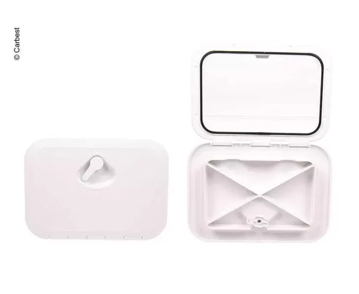 Puerta Exterior multiusos con 606x353 mm para caravanas, autocaravanas, camper y overland 4x4