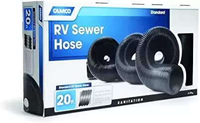 Tubo 70mm 3" con 5.20 metros flexible de desague para aguas grises y negras de caravanas, autocaravanas y camper.