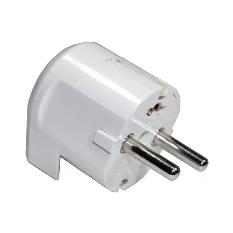 Enchufe con salida lateral a 90º múltiples aplicaciones.