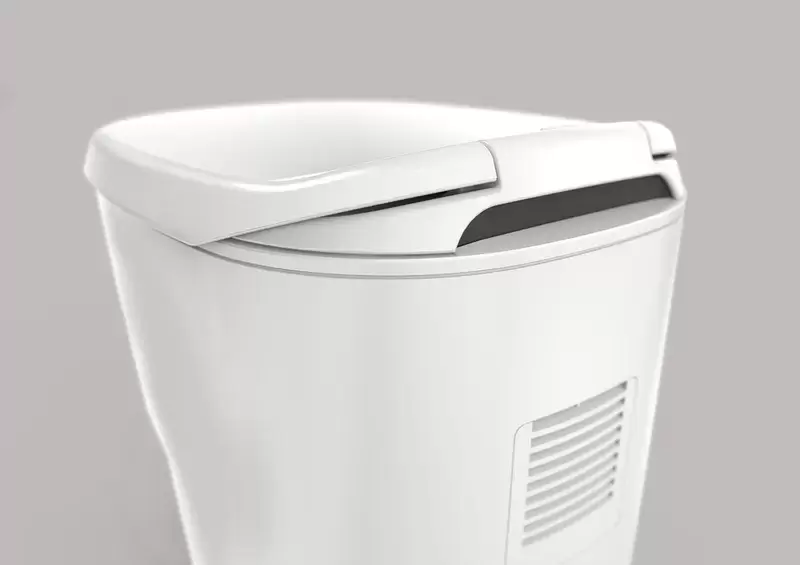 WC Clesana inodoro SIN agua con sistema de bolsa para caravanas, autocaravanas y camper.