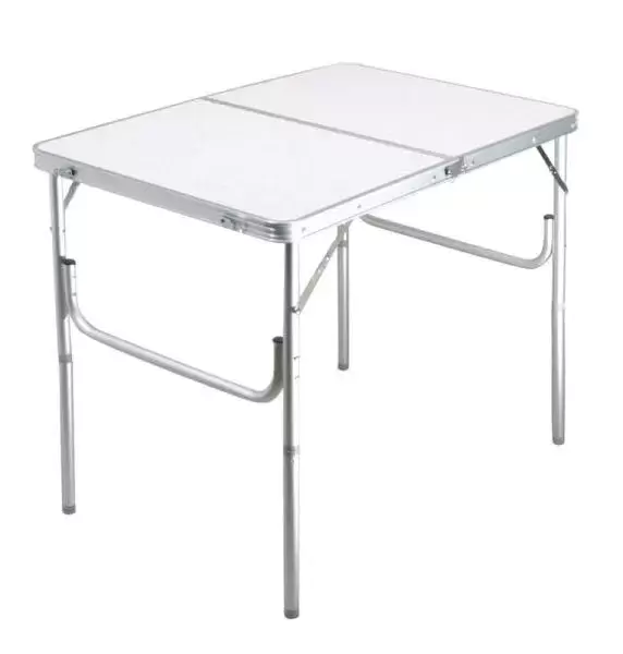 Mesa de aluminio plegable 90x60  camping caravaning