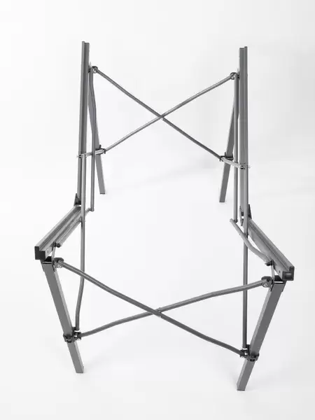 Mesa de alumino 4-6 personas plegable 119x70x70 cm camping caravaning