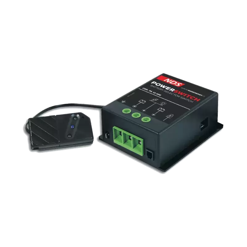NDS POWERSWITCHA gestor automático de 2  baterías de tecnología y capacidad diferente para autocaravanas y camper.
