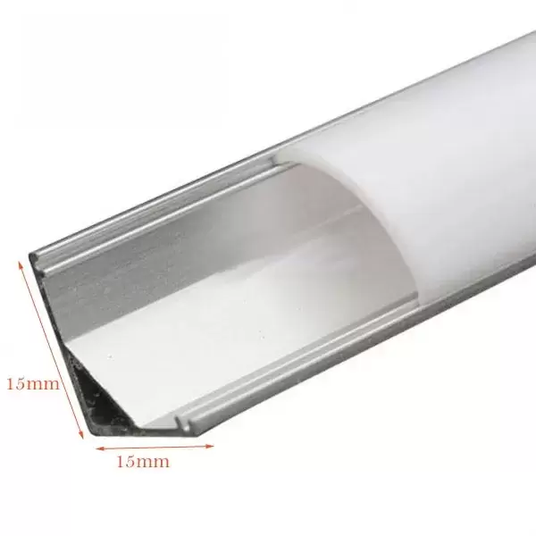 Perfil de aluminio con luz led 2 metros ideal para toldo exterior autocaravana