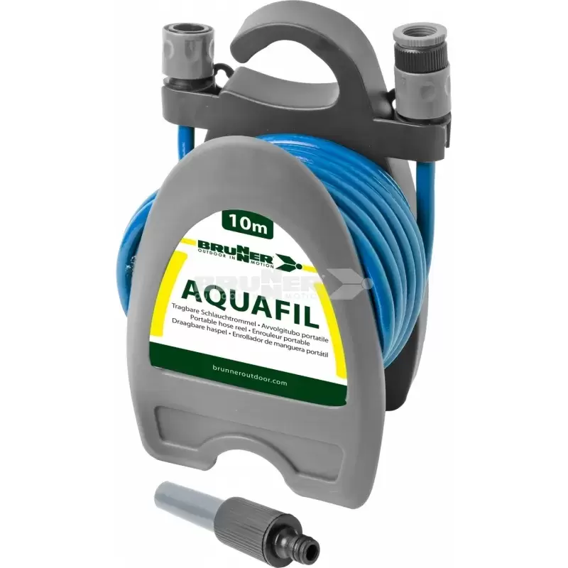 Manguera aquafil 10 mt llenado de agua con soporte y boquillas caravana autocaravana camper