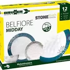 Vajilla de melamina Bruner Belfiore Midday 12 piezas.