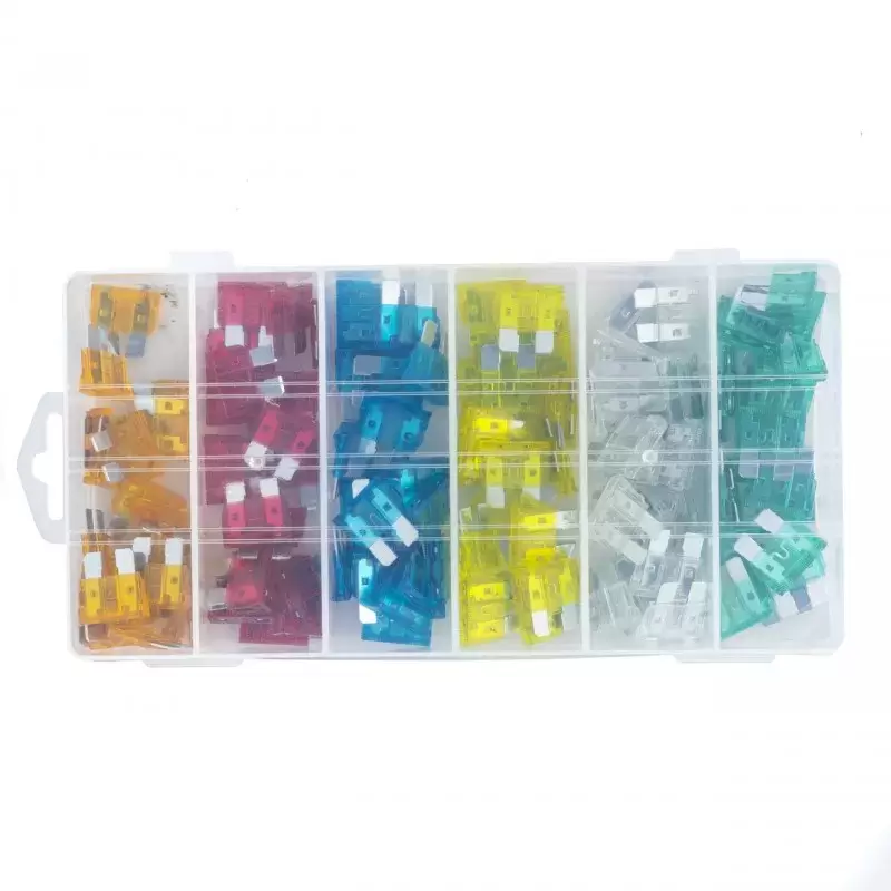 Caja surtida de 120 fusible  para vehículos, autocaravanas, camper y 4x4 overland.