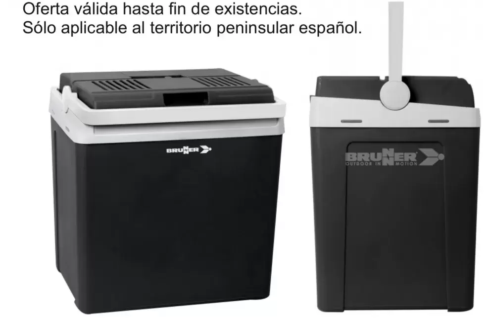 Nevera Termoelectrica BRUNER 12V 230V 28 litros camping caravaning