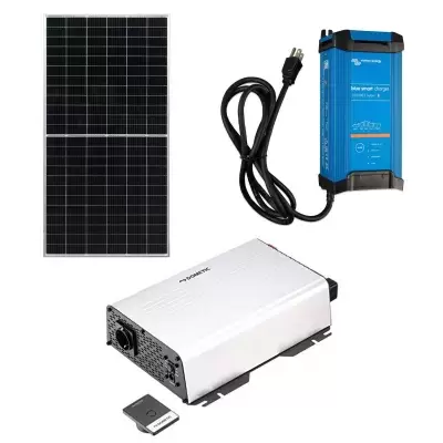 kit solaire, chargeurs de batterie, onduleurs et accessoires camping-car